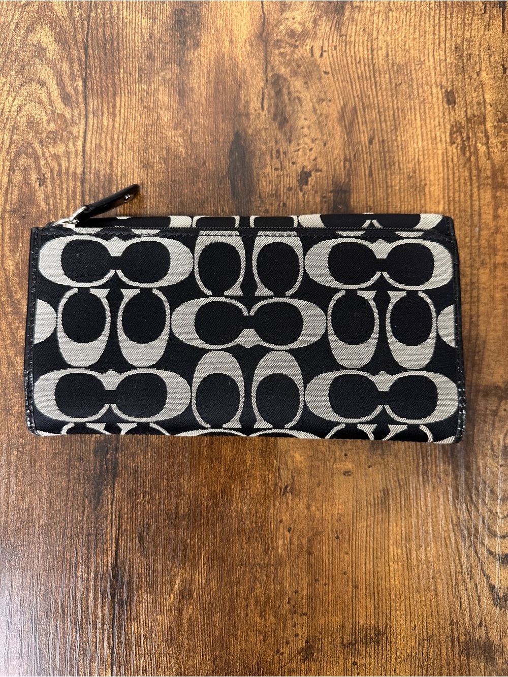 Y2K Coach Ashley Signature Sateen Checkbook Wallet (Style F46198) - Picture 4 of 12